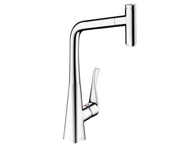 Baterie bucatarie Hansgrohe Metris Select 320, dus extractibil EXPUS