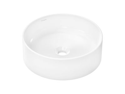 Lavoar tip bol Hansgrohe Xuniva S d 40cm, fara orificiu baterie, fara preaplin, alb