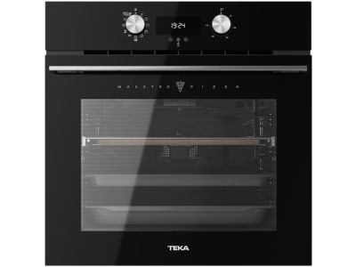 Cuptor incorporabil Teka MaestroPizza HLB 8510 P, 70 litri, 8 functii, Piroliza & HydroClean® PRO, Pizza grill extra power, negru