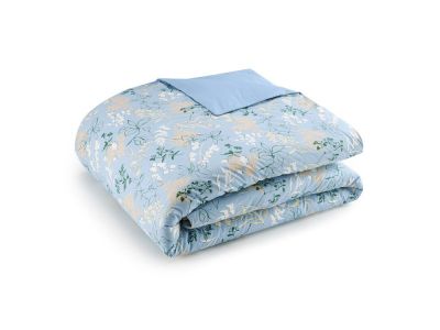 Cearceaf pentru pilota Jardin Secret Embellie 200x200cm, Albastru Arctique