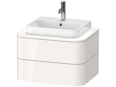 Dulap baza suspendat Duravit Happy D.2 Plus 65cm, cu 2 sertare, alb lucios
