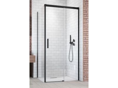 Usa de dus culisanta Radaway Idea Black KDJ 120 R dreapta, 120cm, profil negru