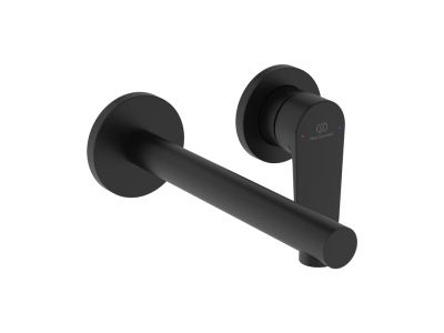 Baterie lavoar Ideal Standard Ceralife O de perete, fara ventil, necesita corp ingropat, negru mat
