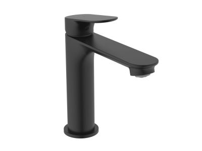 Baterie lavoar Ideal Standard Ceralife O Bluestart, ventil click-clack, negru mat