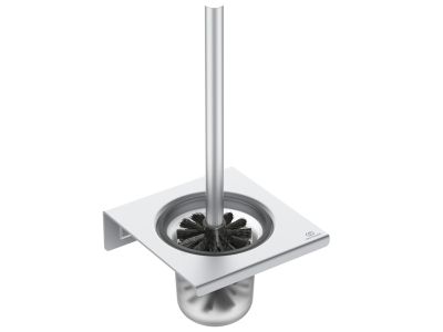 Perie wc cu suport de perete Ideal Standard Alu+ silver