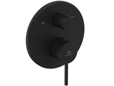 Baterie cada - dus Ideal Standard Ceraline Nuovo cu montaj incastrat, necesita corp ingropat, negru mat