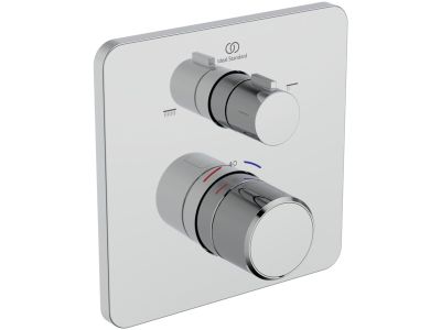 Baterie cada - dus termostatata Ideal Standard Ceratherm C25 cu montaj incastrat, necesita corp ingropat, crom