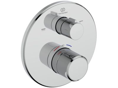 Baterie cada - dus termostatata Ideal Standard Ceratherm T25M cu montaj incastrat, necesita corp ingropat, crom