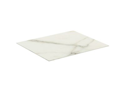 Blat ceramic Ideal Standard Conca 60x50.5cm, marmura alba Calacatta