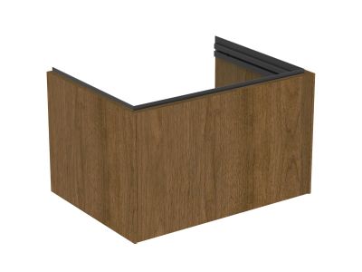 Dulap baza Ideal Standard Conca 60x44x37cm, cu 1 sertar, nuc inchis