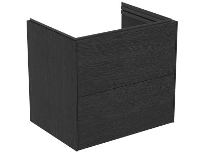 Dulap baza Ideal Standard Conca 60x44x55cm, cu 2 sertare, stejar inchis