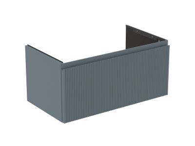 Dulap baza Ideal Standard Finesse cu un sertar, 80cm, albastru texturat mat
