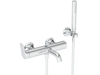 Baterie cada Ideal Standard La Dolce Vita cu set de dus inclus, crom
