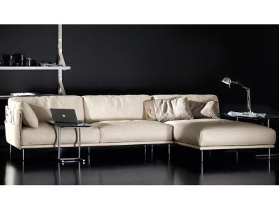 Canapea de colt Gamma Dandy Jack 305x170cm dreapta, piele Danka F791, HandMade in Italy