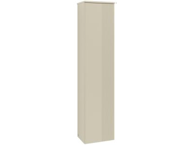 Dulap inalt tip coloana Villeroy & Boch Antao cu 1 usa, 41.4x28.7x171cm, orientare stanga, front texturat Silk Grey Matt