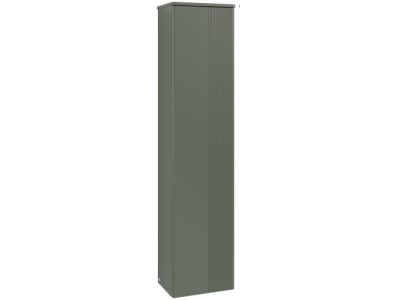 Dulap inalt tip coloana Villeroy & Boch Antao cu 1 usa, 41.4x28.7x171cm, orientare stanga, front texturat Leaf Green Matt
