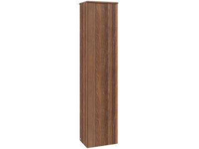 Dulap inalt tip coloana Villeroy & Boch Antao cu 1 usa, 41.4x28.7x171cm, orientare stanga, front texturat Warm Walnut