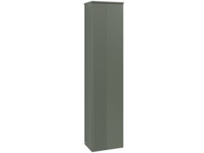 Dulap inalt tip coloana Villeroy & Boch Antao cu 1 usa, 41.4x28.7x171cm, orientare dreapta, front texturat Leaf Green Matt