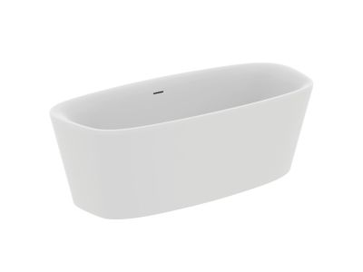 Cada freestanding Ideal Standard Dea 180x80cm, cu sifon tip push-open inclus, alb mat