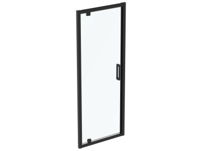 Usa de nisa batanta tip pivot Ideal Standard Connect 2 80cm, sticla 6mm tratata IdealClean, profil negru mat
