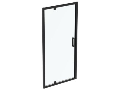 Usa de nisa batanta tip pivot Ideal Standard Connect 2 100cm, sticla 6mm tratata IdealClean, profil negru mat