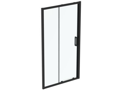Usa de nisa culisanta Ideal Standard Connect 2 110cm, sticla 6mm tratata IdealClean, profil negru mat