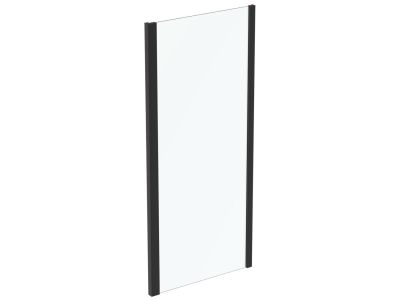 Perete fix Ideal Standard Connect 2 90cm, sticla 6mm tratata IdealClean, profil negru mat