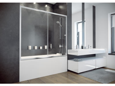 Paravan cada Besco Duo Slide II 170cm cu usa culisanta, pentru montaj in nisa