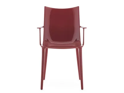 Scaun cu brate Kartell H.H.H., design Philippe Starck, bordeaux