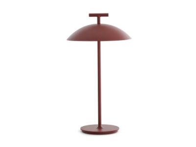 Veioza Kartell Mini Geen-A Battery, design Ferruccio Laviani, LED 1.5W, h36.5cm, rosu
