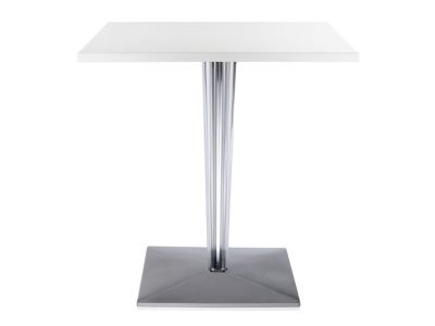 Masa Kartell TopTop design Philippe Starck & Eugeni Quitllet, 70x70cm, alb