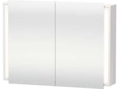 Dulap cu oglinda Duravit Ketho 100x75x18cm, alb mat decor