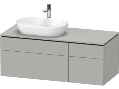 Dulap baza suspendat Duravit L-Cube 122x55cm, gri mat decor