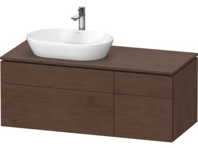 Dulap baza suspendat Duravit L-Cube 122x55cm, nuc american