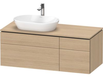 Dulap baza suspendat Duravit L-Cube 122x55cm, stejar natur