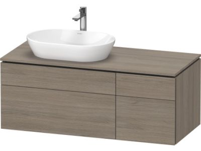 Dulap baza suspendat Duravit L-Cube 122x55cm, stejar terra