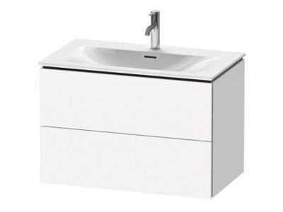 Dulap baza suspendat Duravit L-Cube 820x481mm, cu doua sertare, alb mat