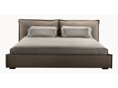 Pat Gamma Edge Night pentru saltea 200x200cm, piele Zero Impact F307, HandMade in Italy
