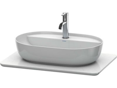Blat compozit pentru lavoar Duravit Luv 688x475mm, alb structurat