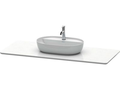 Blat compozit pentru lavoar Duravit Luv 1388x595mm, alb structurat