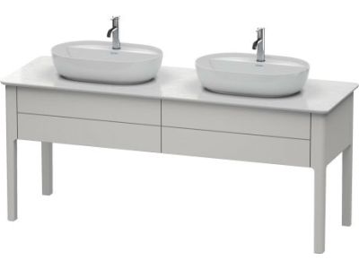 Dulap baza Duravit Luv cu doua sertare, 1733x570mm, alb nordic satinat mat