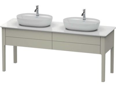 Dulap baza Duravit Luv cu doua sertare, 1733x570mm, taupe satinat mat lacuit