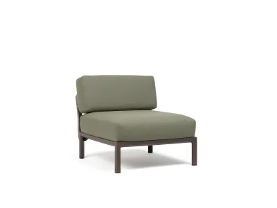 Element central Nardi Maximo, cadru maro Terra, perne verde Timo Sunbrella