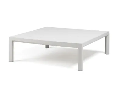 Masuta exterior Nardi Maximo 80x80cm, h25.5cm, alb Gesso