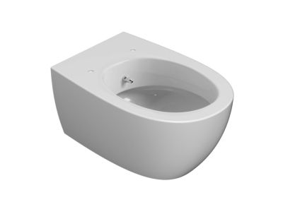 Vas wc suspendat Globo 4All, cu functie de bideu, 54cm, alb