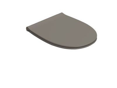 Capac wc Globo 4All cu inchidere lenta, 54cm, gri agata