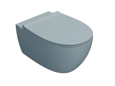 Vas wc suspendat Globo 4All NoRim 54cm, albastru