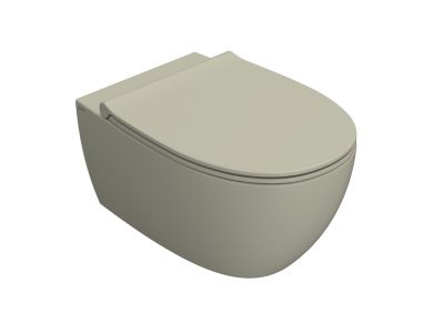 Vas wc suspendat Globo 4All NoRim 54cm, grej casmir