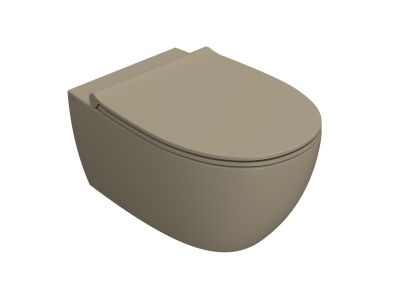 Vas wc suspendat Globo 4All NoRim 54cm, perla