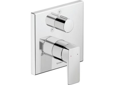 Baterie cada - dus Duravit Manhattan montaj incastrat, necesita corp ingropat, crom